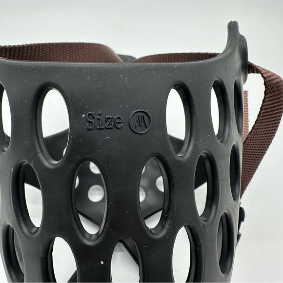 Soft Rubber Dog Muzzle – Size M (Black & Brown Adjustable) ,(NWOT) - Picture 2 of 4